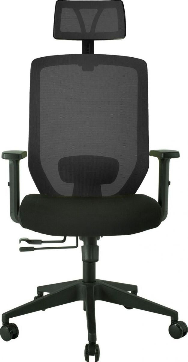 Office Chair Joy | size: Width: 64cm, Height: 115-125cm, Depth: 64cm | color: Black | image: 2 | variant: 1005267