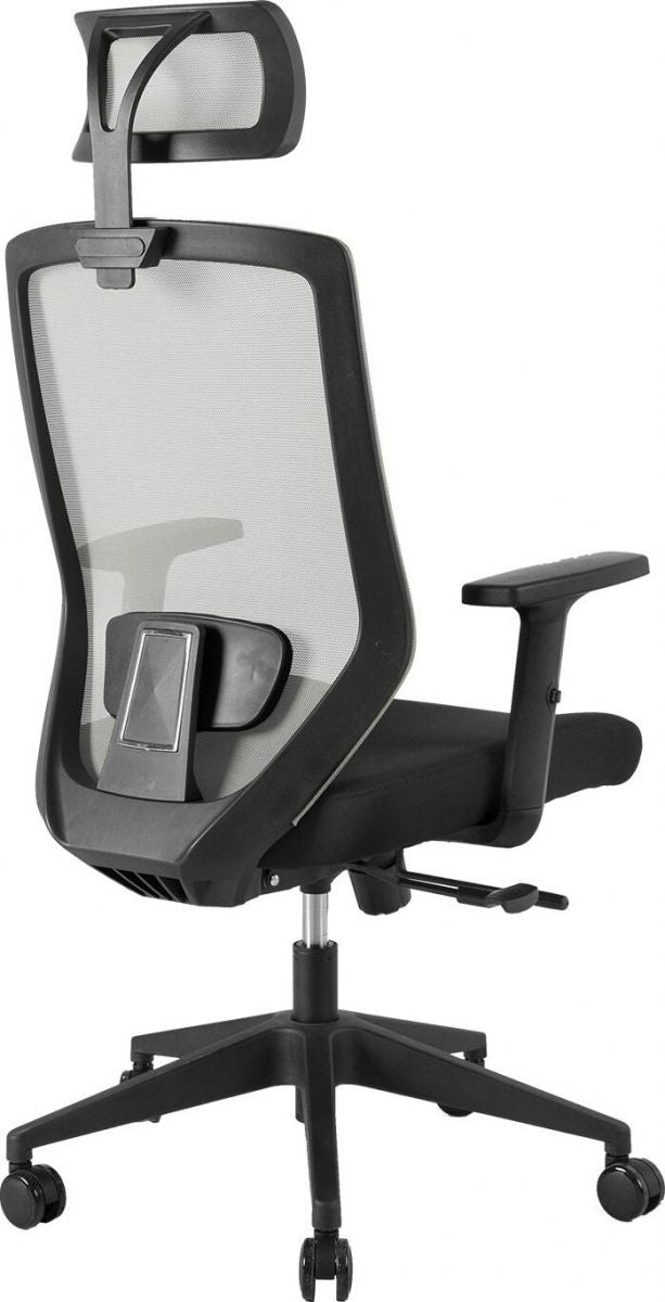 Office Chair Joy | size: Width: 64cm, Height: 115-125cm, Depth: 64cm | color: Gray | image: 3 | variant: 1005269