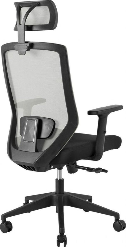 Office Chair Joy | size: Width: 64cm, Height: 115-125cm, Depth: 64cm | color: Gray | image: 3 | variant: 1005269