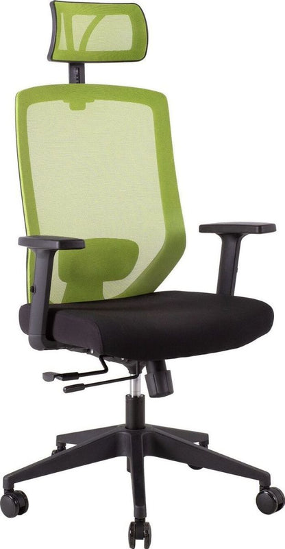 Office Chair Joy | size: Width: 64cm, Height: 115-125cm, Depth: 64cm | color: Green | image: 1 | variant: 1005268