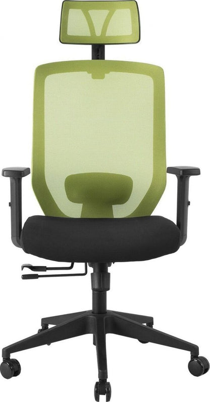 Office Chair Joy | size: Width: 64cm, Height: 115-125cm, Depth: 64cm | color: Green | image: 3 | variant: 1005268