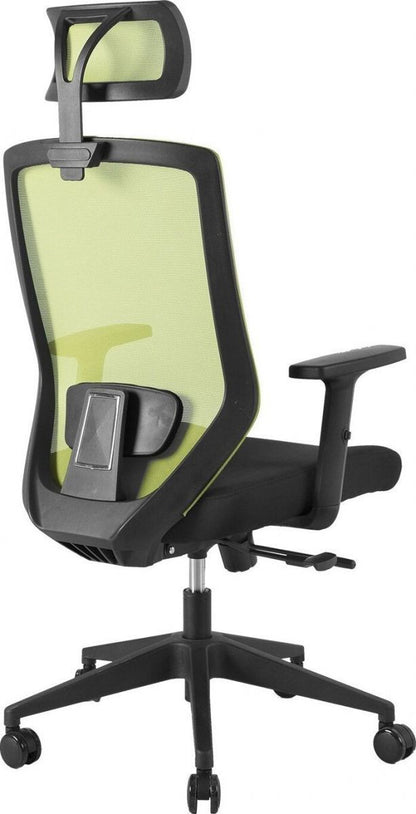 Office Chair Joy | size: Width: 64cm, Height: 115-125cm, Depth: 64cm | color: Green | image: 4 | variant: 1005268