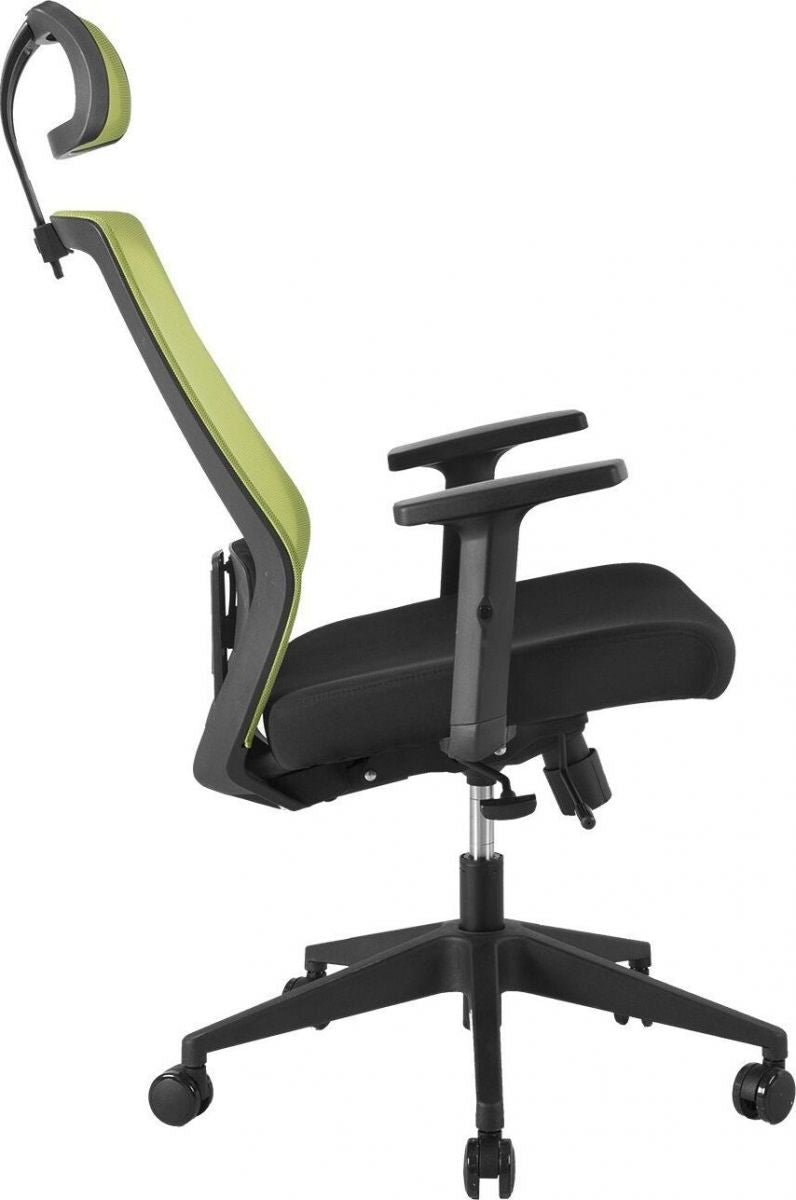 Office Chair Joy | size: Width: 64cm, Height: 115-125cm, Depth: 64cm | color: Green | image: 6 | variant: 1005268