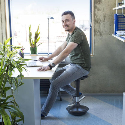 Office Chair Just Fun | size: Width: 33cm, Height: 84cm, Depth: 33cm | color: Black | image: 4 | variant: 1017530