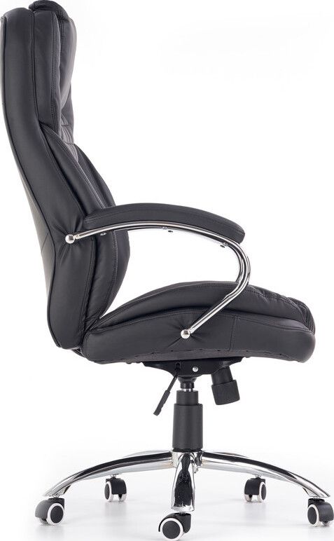 Office Chair King | size: Width: 76cm, Height: 124cm, Depth: 67cm | color: Black | image: 2 | variant: 1011576