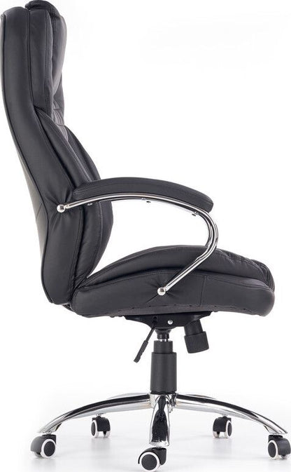 Office Chair King | size: Width: 76cm, Height: 124cm, Depth: 67cm | color: Black | image: 2 | variant: 1011576