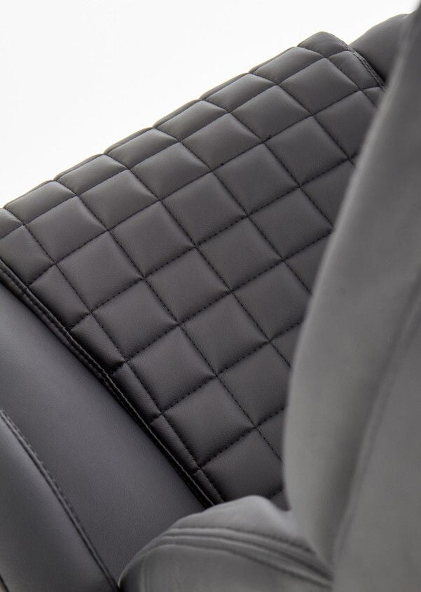 Office Chair King | size: Width: 76cm, Height: 124cm, Depth: 67cm | color: Black | image: 3 | variant: 1011576