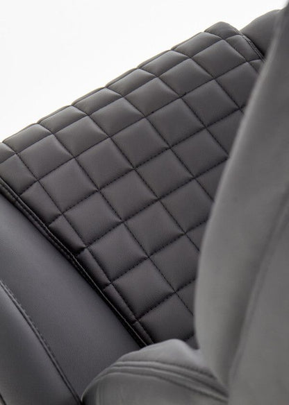 Office Chair King | size: Width: 76cm, Height: 124cm, Depth: 67cm | color: Black | image: 3 | variant: 1011576