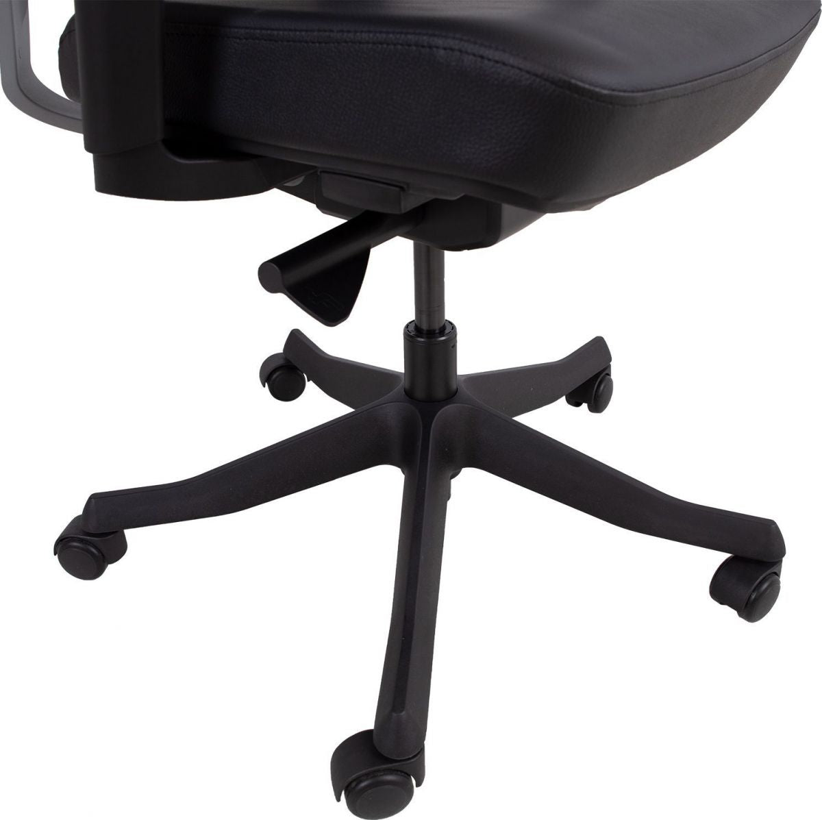Office Chair Llangollen | size: Width: 62cm, Height: 129cm, Depth: 70cm | color: Black | image: 8 | variant: 1001175