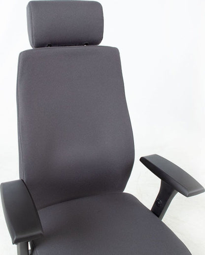 Office Chair Llanidloes | size: Width: 60cm, Height: 114-123cm, Depth: 70cm | color: Gray | image: 6 | variant: 1001237