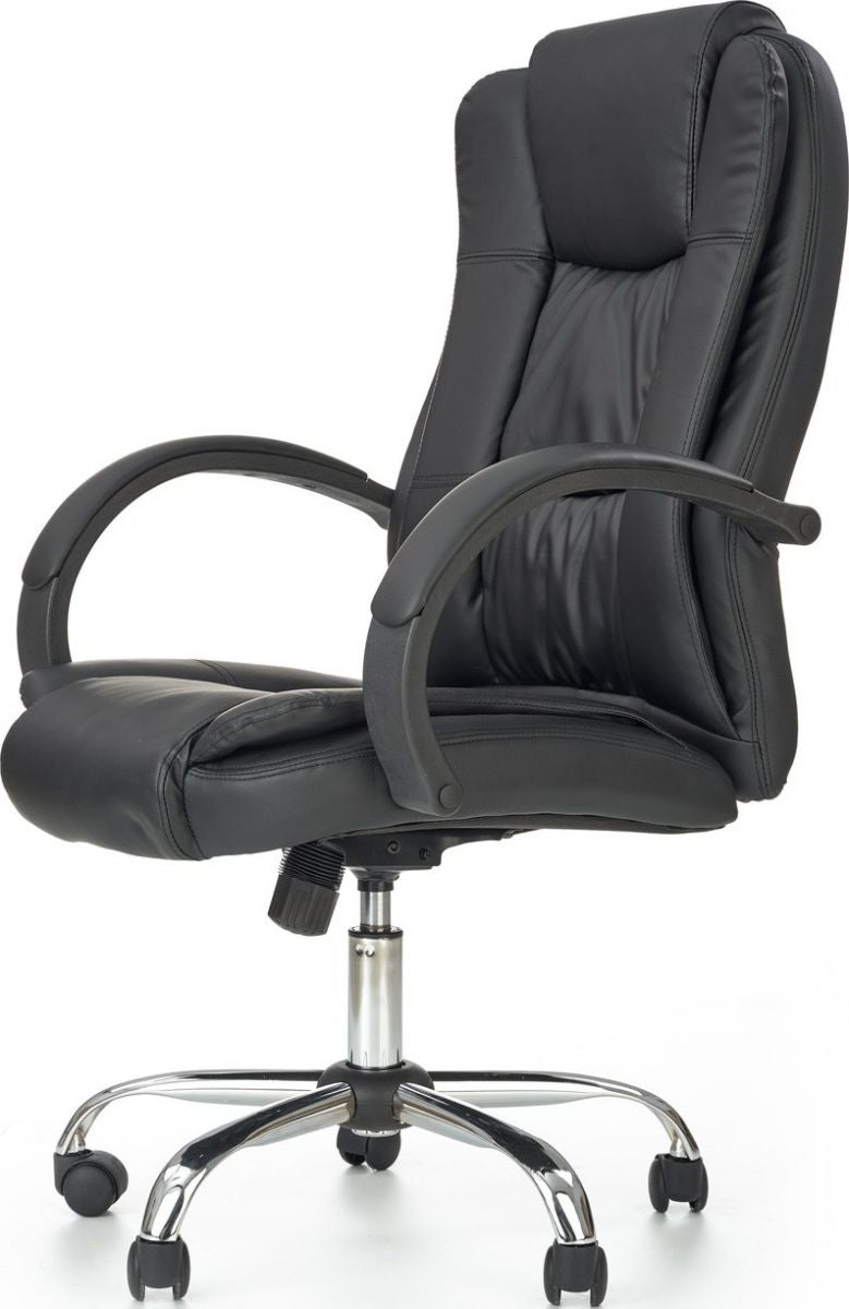 Office Chair Mantua | size: Width: 64cm, Height: 118cm, Depth: 75cm | color: Black | image: 2 | variant: 1002936