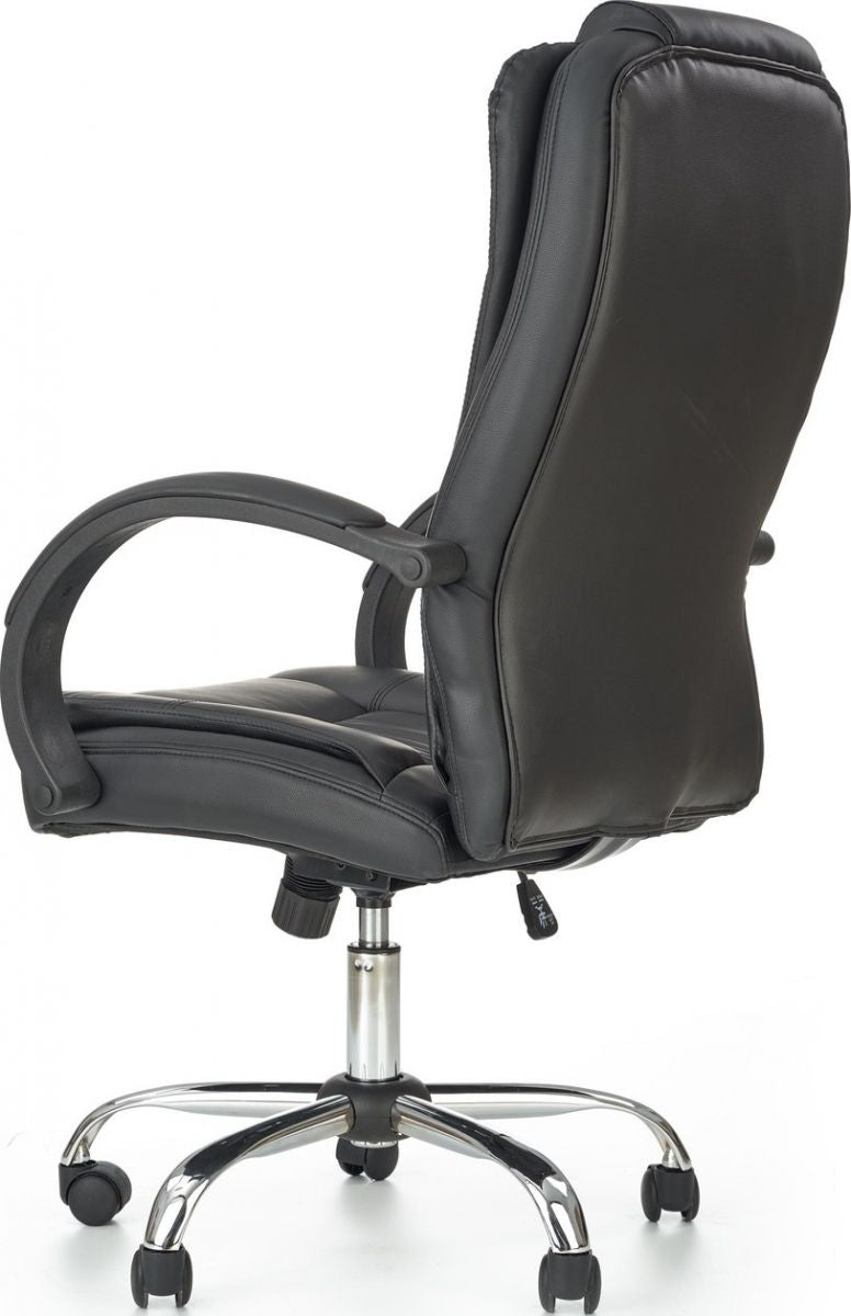 Office Chair Mantua | size: Width: 64cm, Height: 118cm, Depth: 75cm | color: Black | image: 3 | variant: 1002936