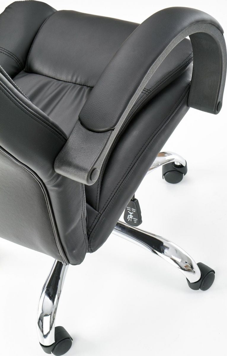 Office Chair Mantua | size: Width: 64cm, Height: 118cm, Depth: 75cm | color: Black | image: 4 | variant: 1002936