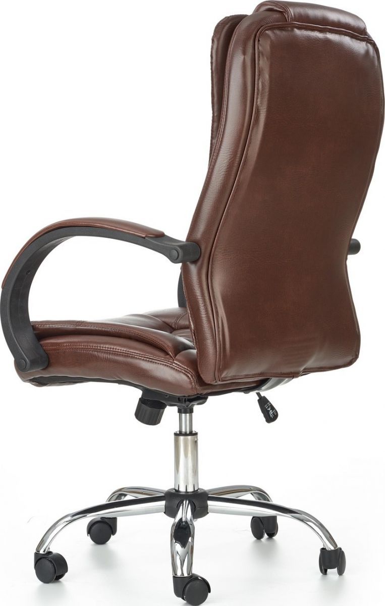 Office Chair Mantua | size: Width: 64cm, Height: 118cm, Depth: 75cm | color: Brown | image: 3 | variant: 1002939