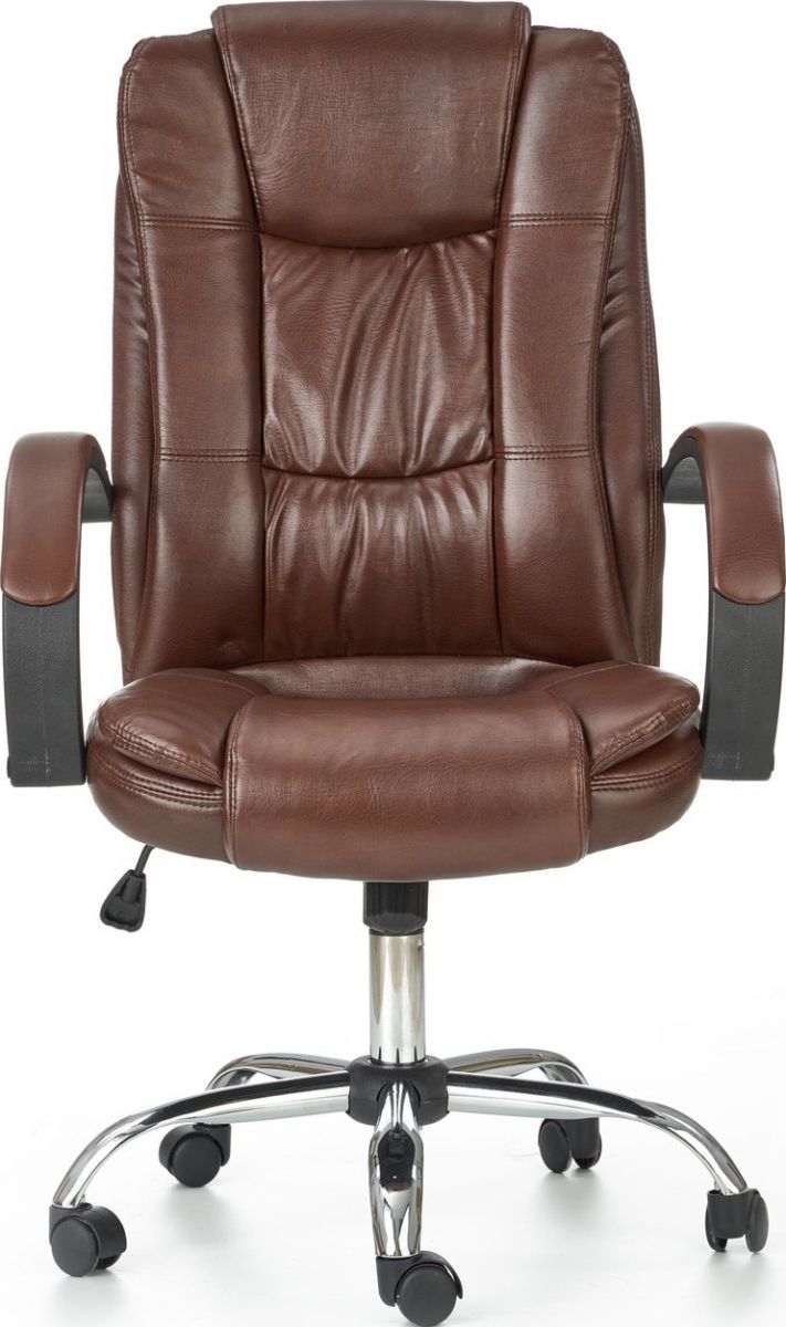 Office Chair Mantua | size: Width: 64cm, Height: 118cm, Depth: 75cm | color: Brown | image: 5 | variant: 1002939