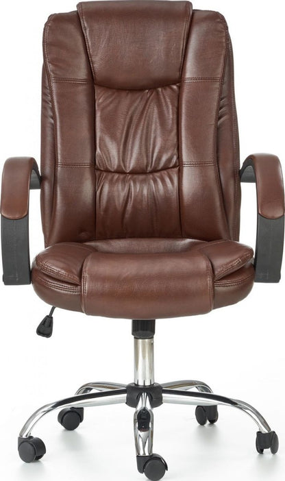Office Chair Mantua | size: Width: 64cm, Height: 118cm, Depth: 75cm | color: Brown | image: 5 | variant: 1002939