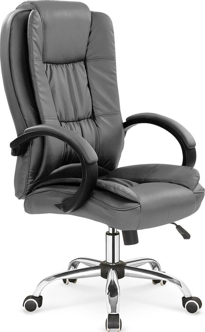 Office Chair Mantua | size: Width: 64cm, Height: 118cm, Depth: 75cm | color: Gray | image: 1 | variant: 1002938
