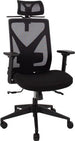 Office Chair Mike | size: Width: 64cm, Height: 110-120cm, Depth: 65cm | color: Black | image: 1 | variant: 1005284