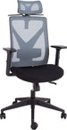 Office Chair Mike | size: Width: 64cm, Height: 110-120cm, Depth: 65cm | color: Gray | image: 1 | variant: 1005286