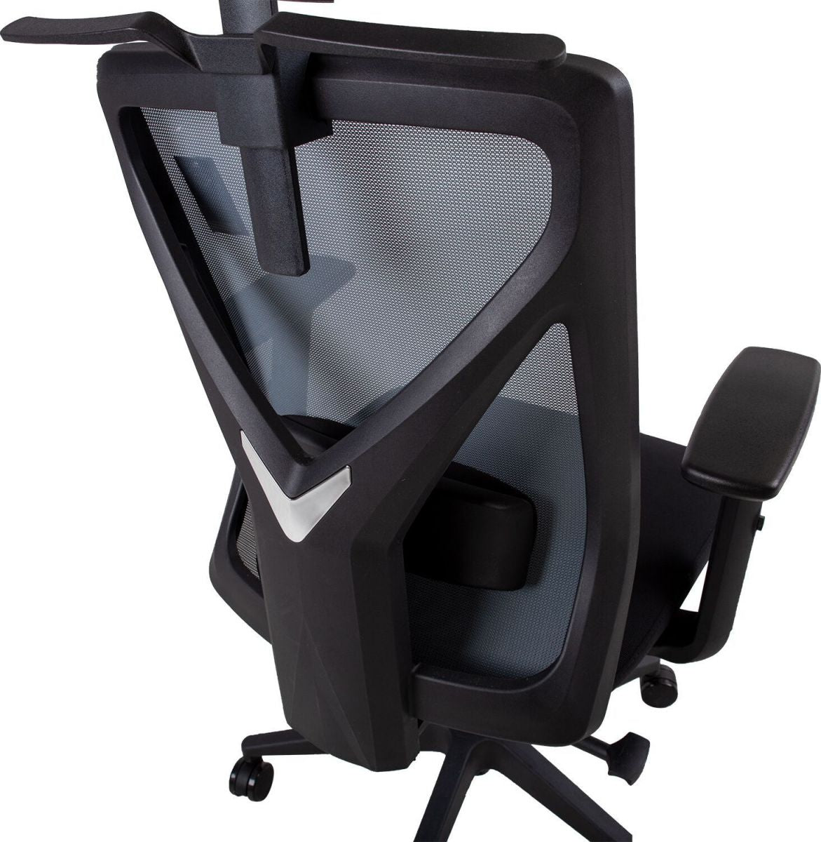 Office Chair Mike | size: Width: 64cm, Height: 110-120cm, Depth: 65cm | color: Gray | image: 6 | variant: 1005286