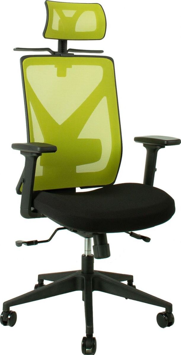 Office Chair Mike | size: Width: 64cm, Height: 110-120cm, Depth: 65cm | color: Green | image: 1 | variant: 1005285