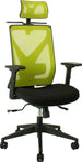 Office Chair Mike | size: Width: 64cm, Height: 110-120cm, Depth: 65cm | color: Green | image: 1 | variant: 1005285