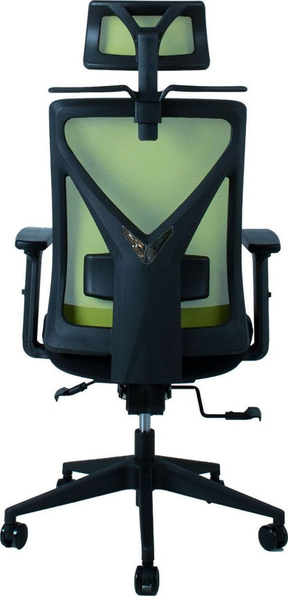 Office Chair Mike | size: Width: 64cm, Height: 110-120cm, Depth: 65cm | color: Green | image: 3 | variant: 1005285