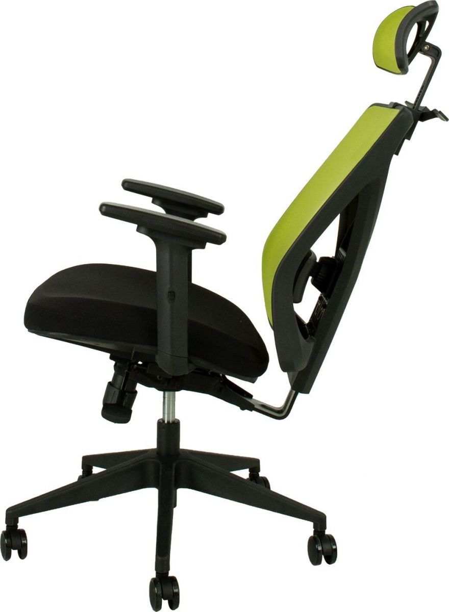 Office Chair Mike | size: Width: 64cm, Height: 110-120cm, Depth: 65cm | color: Green | image: 5 | variant: 1005285