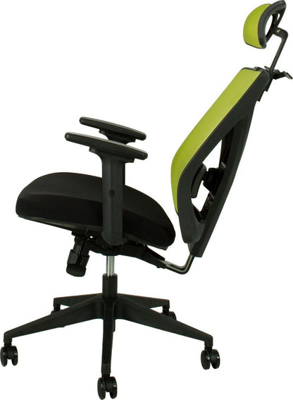 Office Chair Mike | size: Width: 64cm, Height: 110-120cm, Depth: 65cm | color: Green | image: 5 | variant: 1005285