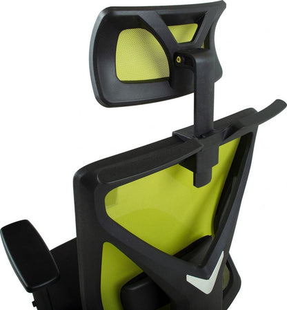Office Chair Mike | size: Width: 64cm, Height: 110-120cm, Depth: 65cm | color: Green | image: 6 | variant: 1005285