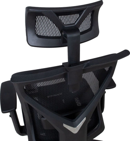 Office Chair Mike | size: Width: 64cm, Height: 120cm, Depth: 65cm | color: Black | image: 5 | variant: 1005287