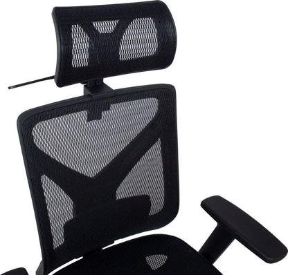 Office Chair Mike | size: Width: 64cm, Height: 120cm, Depth: 65cm | color: Black | image: 6 | variant: 1005287
