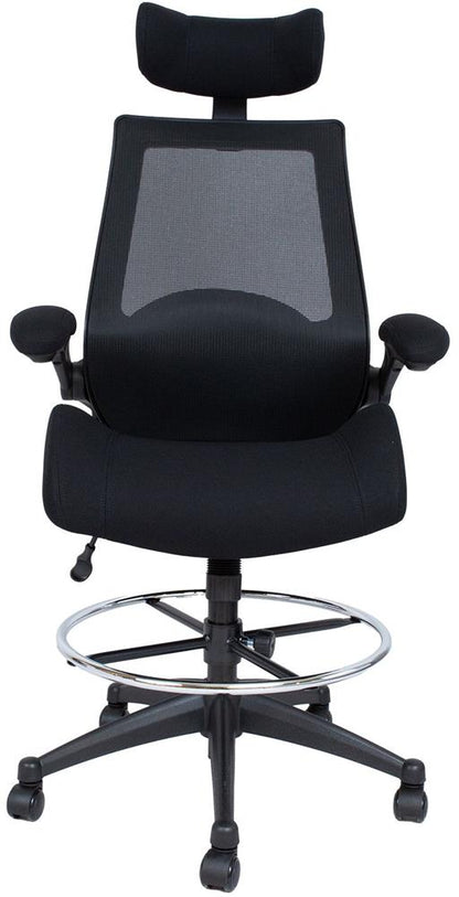 Office Chair Miller 1 | size: Width: 70cm, Height: 153.5cm, Depth: 71cm | color: Black | image: 2 | variant: 1017528
