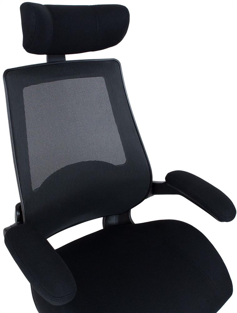 Office Chair Miller 1 | size: Width: 70cm, Height: 153.5cm, Depth: 71cm | color: Black | image: 5 | variant: 1017528