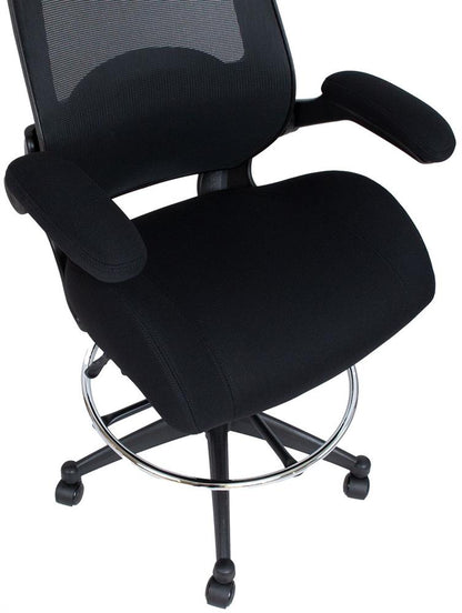 Office Chair Miller 1 | size: Width: 70cm, Height: 153.5cm, Depth: 71cm | color: Black | image: 6 | variant: 1017528