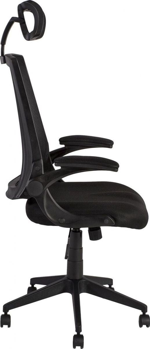Office Chair Novara | size: Width: 66cm, Height: 117.5-127.5cm, Depth: 70.5cm | color: Black | image: 2 | variant: 1011555