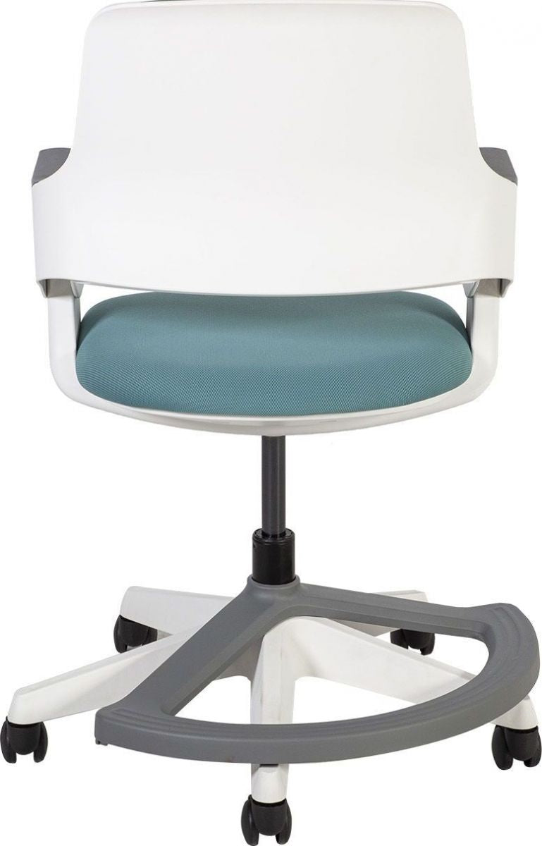 Office Chair Oswestry | size: Width: 64cm, Height: 76-93cm, Depth: 64cm | color: Blue | image: 2 | variant: 1001224