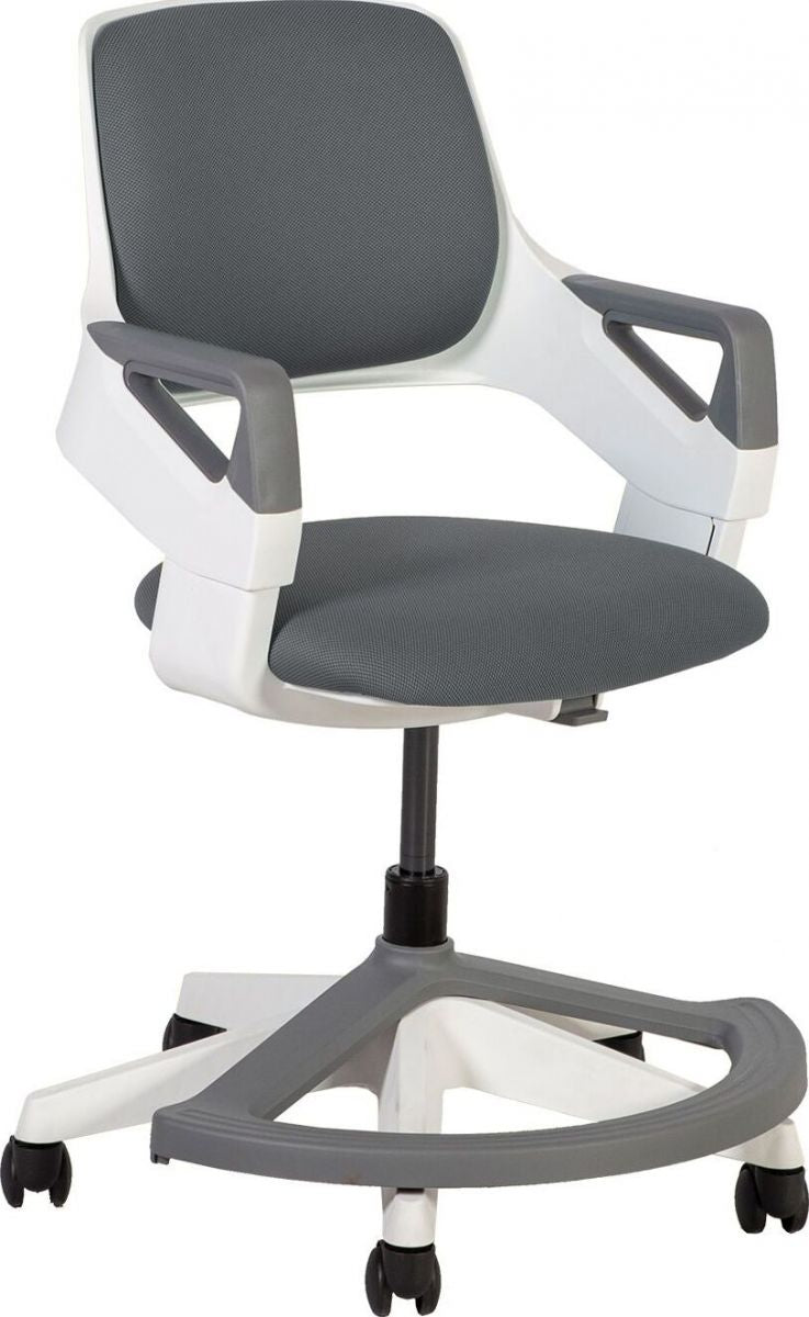 Office Chair Oswestry | size: Width: 64cm, Height: 76-93cm, Depth: 64cm | color: Gray | image: 1 | variant: 1001227