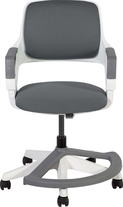 Office Chair Oswestry | size: Width: 64cm, Height: 76-93cm, Depth: 64cm | color: Gray | image: 2 | variant: 1001227