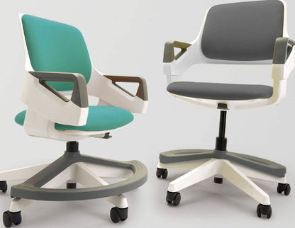 Office Chair Oswestry | size: Width: 64cm, Height: 76-93cm, Depth: 64cm | color: Gray | image: 5 | variant: 1001227