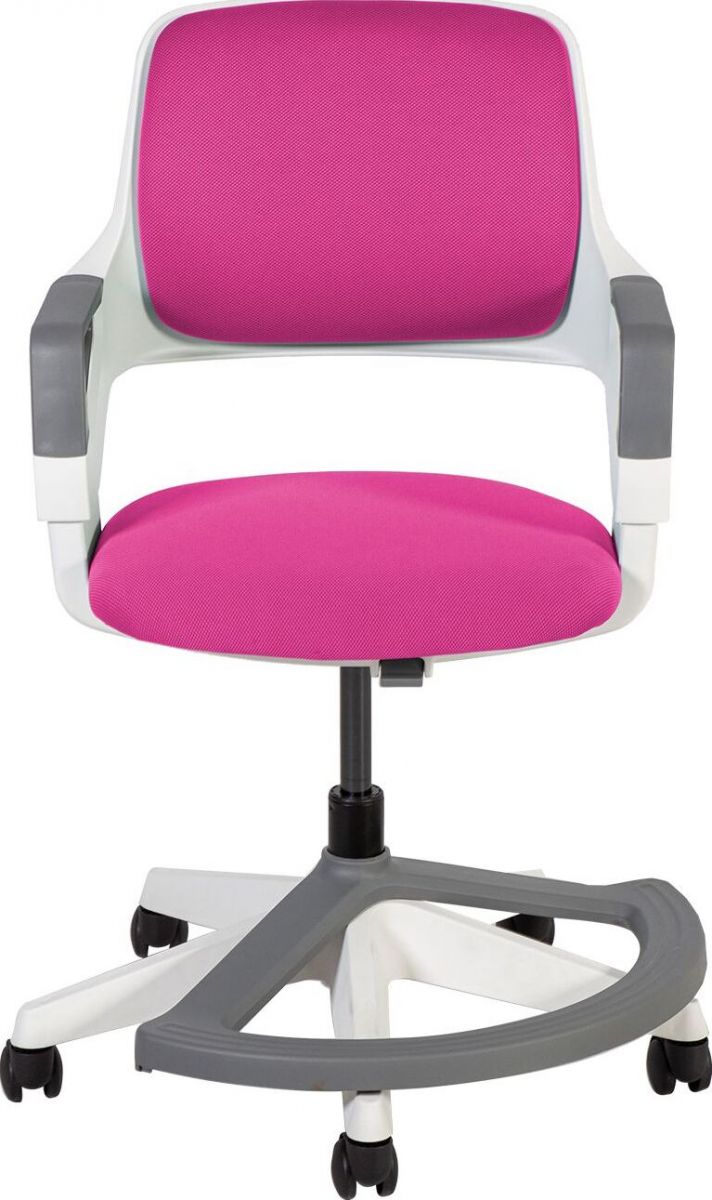 Office Chair Oswestry | size: Width: 64cm, Height: 76-93cm, Depth: 64cm | color: Pink | image: 2 | variant: 1001226