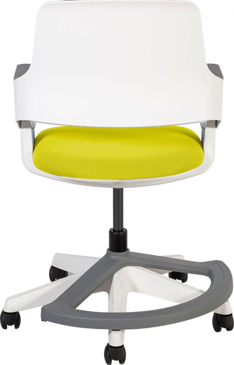 Office Chair Oswestry | size: Width: 64cm, Height: 76-93cm, Depth: 64cm | color: Yellow | image: 4 | variant: 1001225