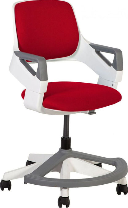 Office Chair Oswestry | size: Width: 64cm, Height: 93cm, Depth: 64cm | color: Red | image: 1 | variant: 1001228