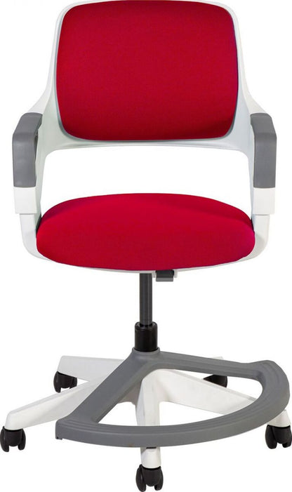 Office Chair Oswestry | size: Width: 64cm, Height: 93cm, Depth: 64cm | color: Red | image: 2 | variant: 1001228