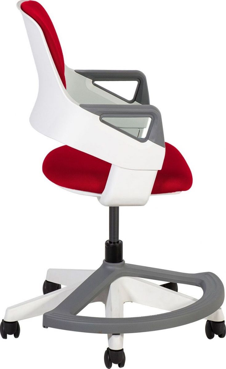 Office Chair Oswestry | size: Width: 64cm, Height: 93cm, Depth: 64cm | color: Red | image: 3 | variant: 1001228