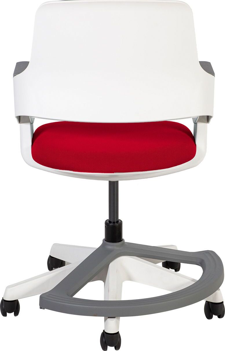 Office Chair Oswestry | size: Width: 64cm, Height: 93cm, Depth: 64cm | color: Red | image: 4 | variant: 1001228