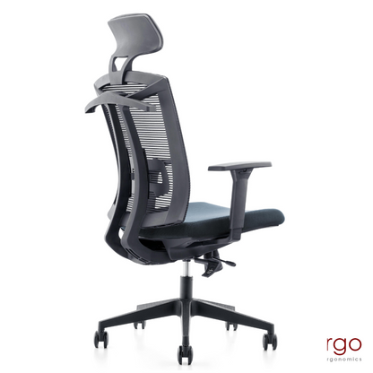 Office Chair Patrik ERGO | size: Width: 50cm, Height: 128cm, Depth: 49cm | color: Gray | image: 1 | variant: 1005477