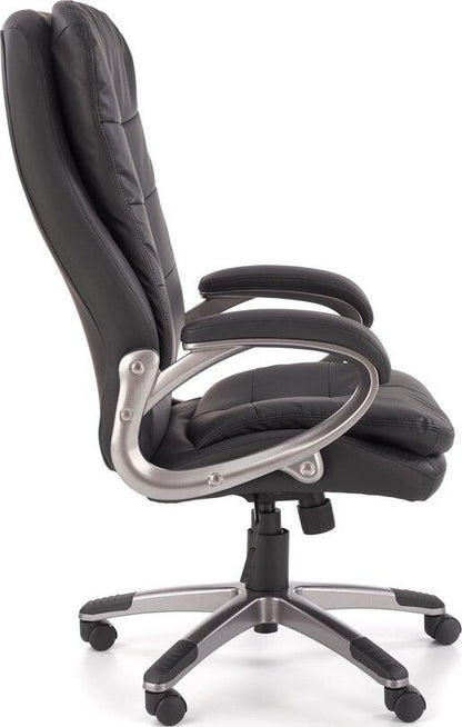 Office Chair Preston | size: Width: 66cm, Height: 124cm, Depth: 72cm | color: Black | image: 2 | variant: 1012371