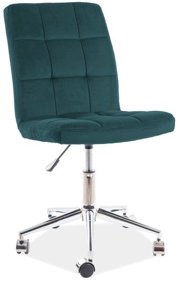 Office Chair Q-020 1 | size: Width: 45cm, Height: 97cm, Depth: 40cm | color: Green | image: 1 | variant: 1005395