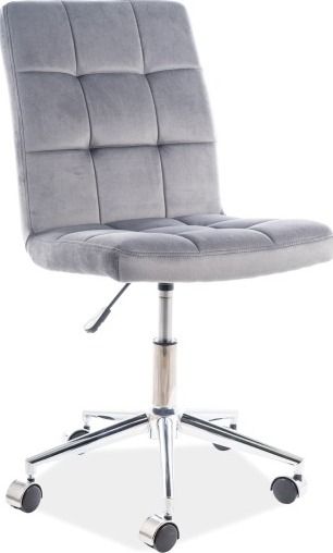Office Chair Q-020 | size: Width: 45cm, Height: 87-97cm, Depth: 40cm | color: Gray | image: 1 | variant: 1005387
